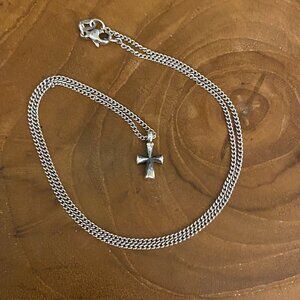 James Avery St. Teresa Cross Necklace, Sterling Silver